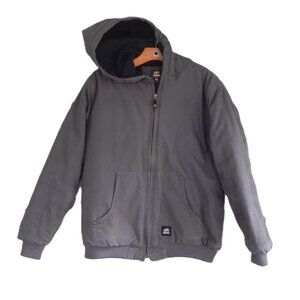 Berne Boy’s, XL 18-20 Gray Quilt lined Hooded Barn Jacket - Work Jacket